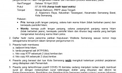 Pengumuman Penyerahan Surat Keputusan Pengangkatan Calon Pegawai Negeri Sipil (CPNS) di Lingkungan Pemerintah Kota Semarang