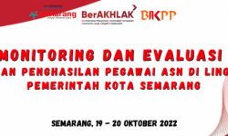 Materi Monitoring dan evaluasi Tambahan Penghasilan bagi ASN di Lingkungan Pemerintah Kota Semarang