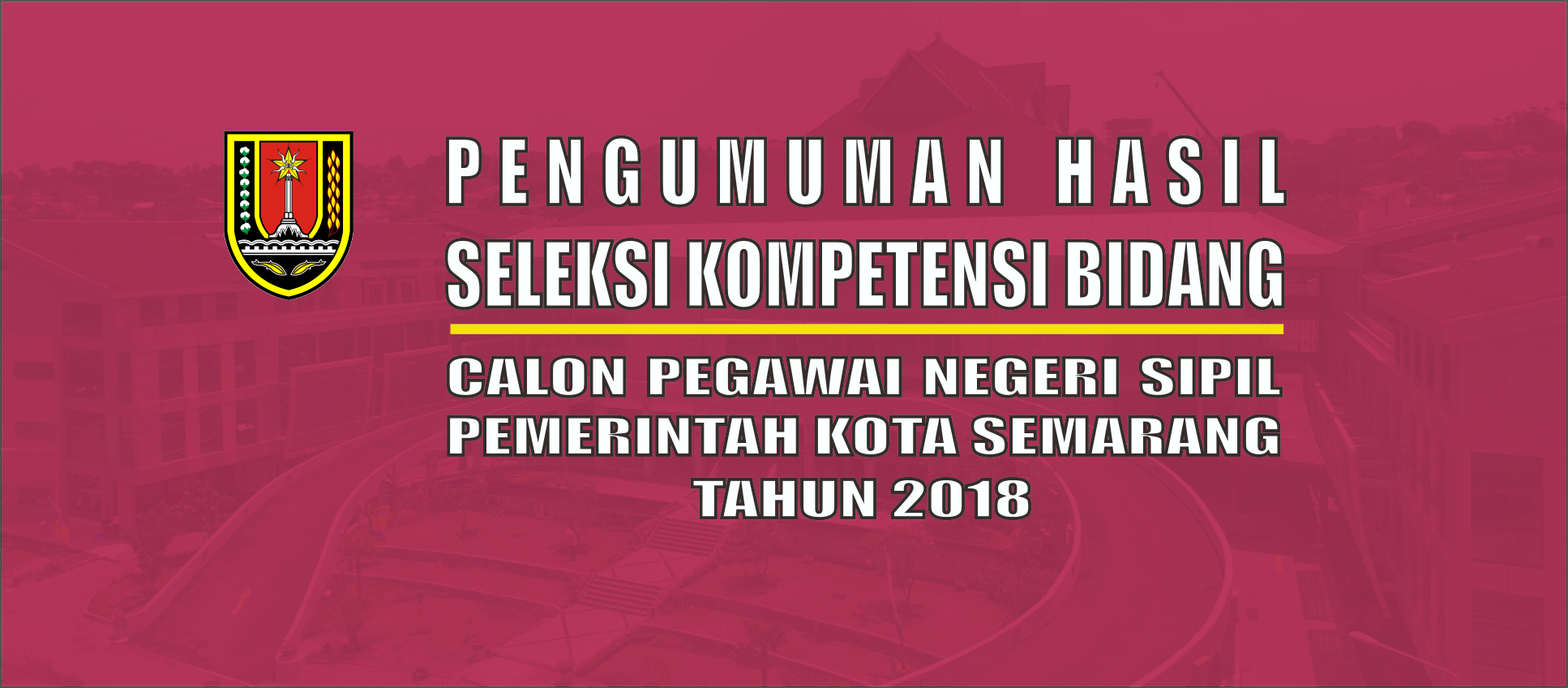 Penyampaian Hasil SKB CPNS Pemkot Semarang Tahun 2018
