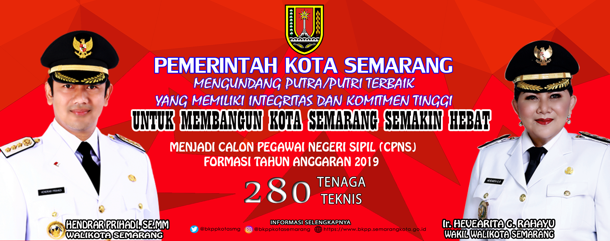 Pengumuman Penerimaan CPNS Pemerintah Kota Semarang Tahun 2019