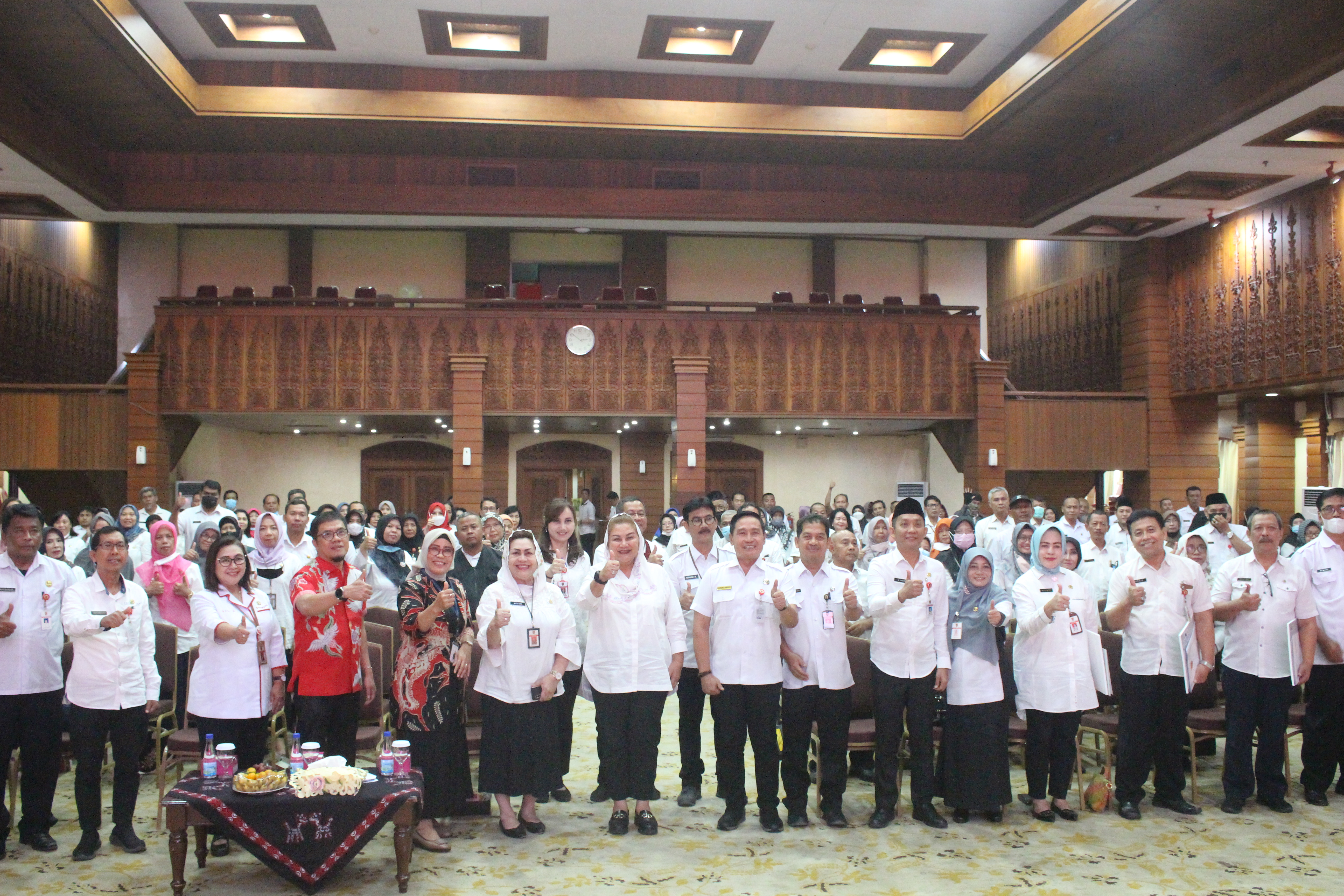 BKPP Kota Semarang Gelar Penyerahan 124 SK Pensiun dan Pelepasan 69 Calon Jamaah Haji Pegawai ASN