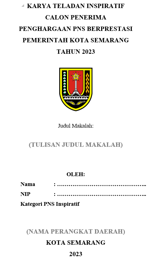 Sistematika Format Makalah PNS Inspiratif Tahun 2023