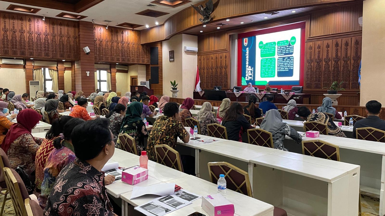 Sosialisasi Perwal Kota Semarang tentang Tambahan Penghasilan Pegawai ASN serta Monitoring dan  Evaluasi Pemutakhiran Data Sistem Informasi Tabungan Perumahan Rakyat (SITARA) ASN di Lingkungan Pemkot Semarang Tahun 2025